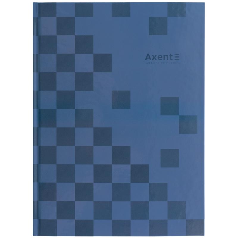 Книга записна у твердій обкладинці, Axent, 8427-1-a, Mosaic, синя. Формат А4-, 203*273 мм, 96 аркушів у клітинку
